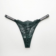 Low Waist Custom Private Label Tangas De Mujer Panties Underwear Women Sexy Rhinestone Thong G String for Women Adults