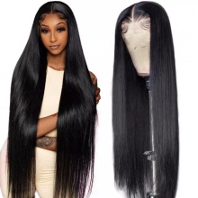 Bone straight Brazilian Virgin Hair Wigs,Full Lace Hd Frontal Wig ,Human Hair Wigs