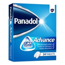 Panadol Advance for quick relief for headaches, migraine, backache, toothache, and period pain.