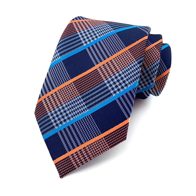 Male Uniform Woven polyester Microfiber Neck Tie for Men 