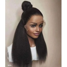 Frontal Double Draw Kinky Hair Wig 280% Density Full Stock 